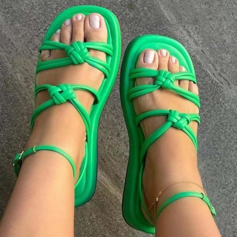 Sandales Style bohème pour été à talons plats pour femmes - Gio Confort Orthopédique