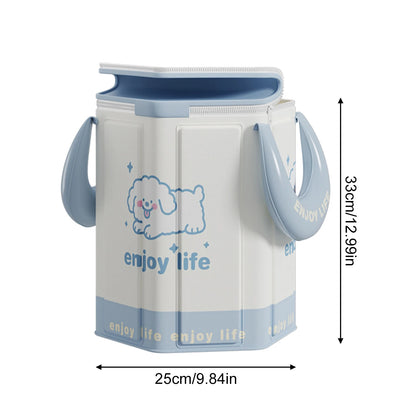 Bain de pied - Bassin pliable portable pour pédicure à domicile avec design élégant et couleur apaisante, en polypropylène.