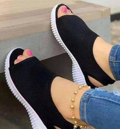 Sandales Confortables Orthopédiques compensées Laura Confort Orthopédique