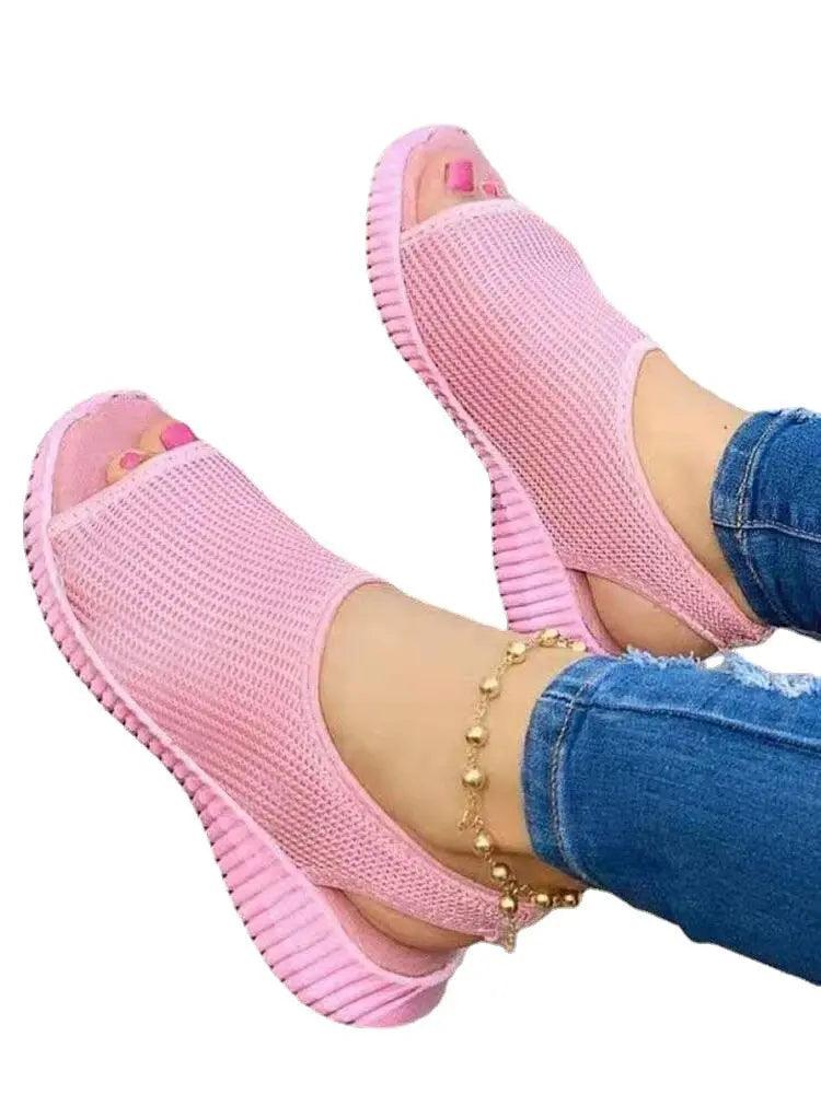 Sandales Confortables Orthopédiques compensées Laura Confort Orthopédique
