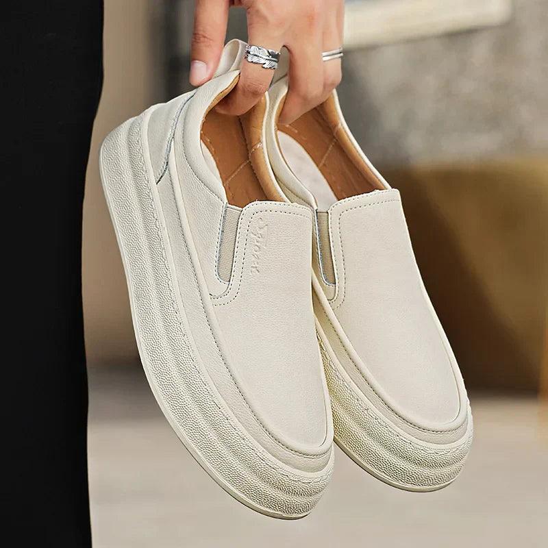 Baskets en cuir Agnolo Doni Confort Orthopédique