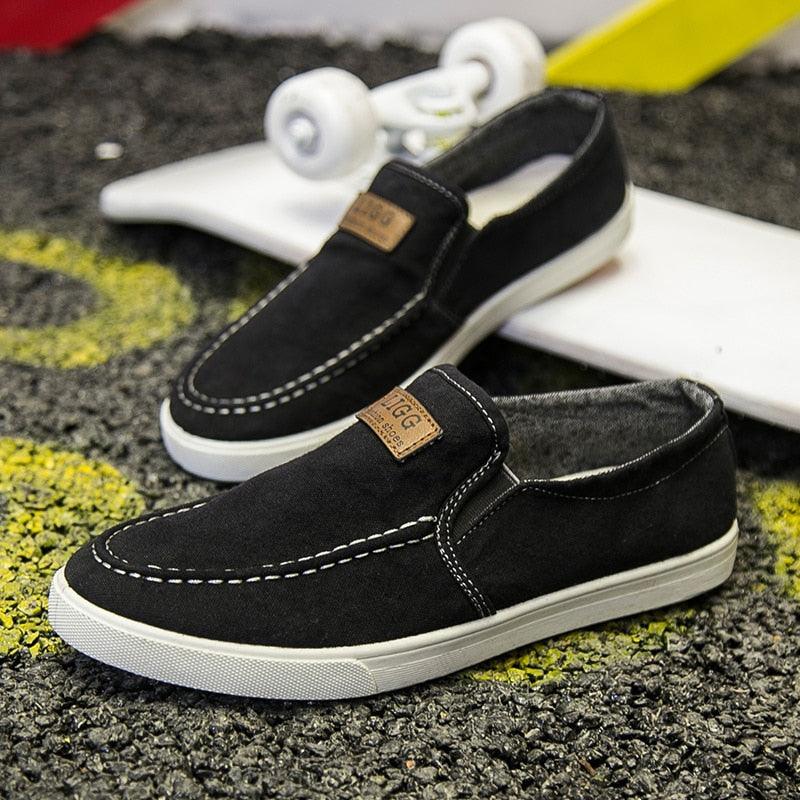 Chaussures décontractées respirantes en toile et Denim pour hommes - Jappy Confort Orthopédique