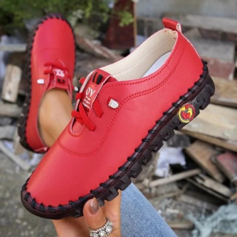 Chaussures Orthopédiques en cuir à lacets pour femmes Denko Confort Orthopédique
