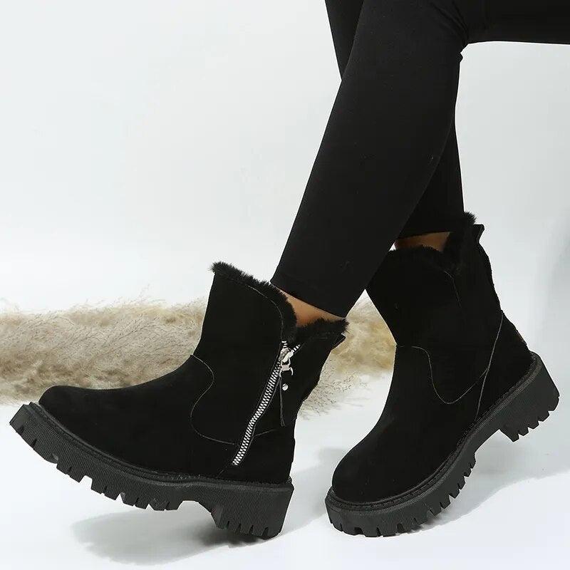 Bottes Femme en peluche Wiboo Confort Orthopédique