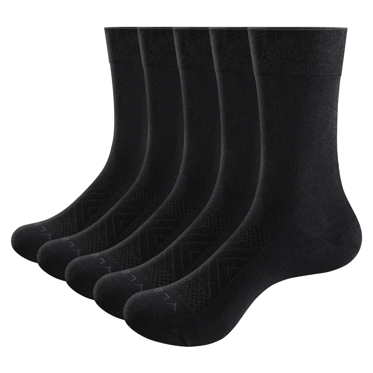 Chaussette chaussure de sécurité - Chaussettes en coton respirantes pour homme - 5 Pairs Black / Xl 38-46
