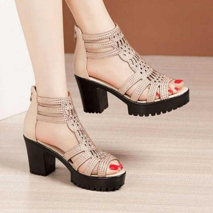 Sandales à talons hauts pour femmes - Heely Confort Orthopédique