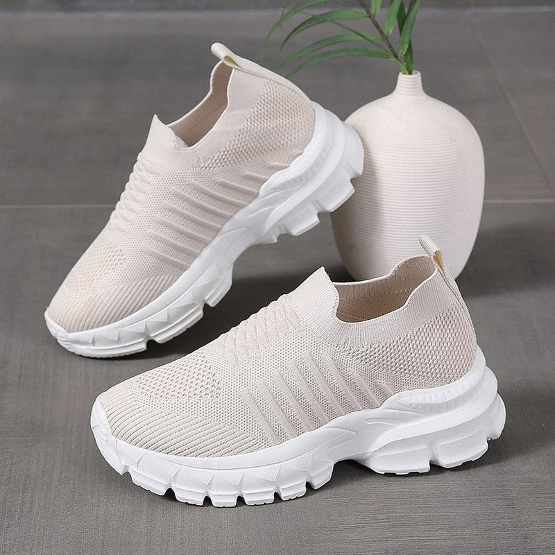 Chaussures orthopédiques tricotées en maille pour femmes - Swerty Confort Orthopédique