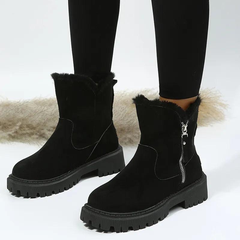 Bottes Femme en peluche Wiboo Confort Orthopédique