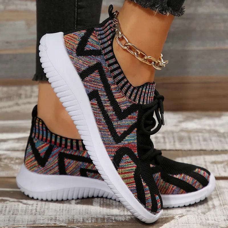 Basket Femme - Tendance Tropicale Confort Orthopédique