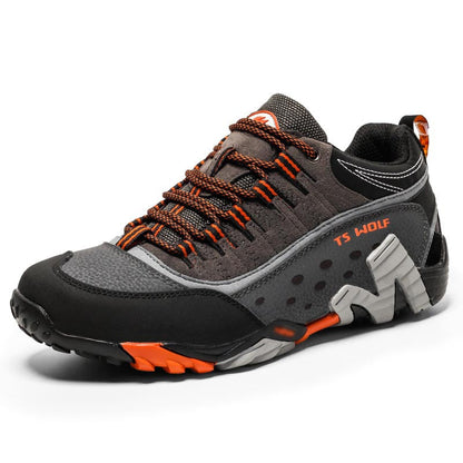 Chaussures de randonnée et d'escalade en montagne en cuir véritable - Confort Orthopédique