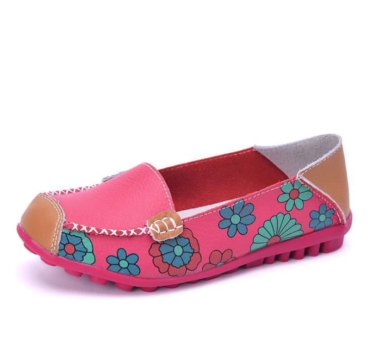 Chaussures orthopédiques en cuir fendu sans lacet pour Femmes - Orazia Confort Orthopédique