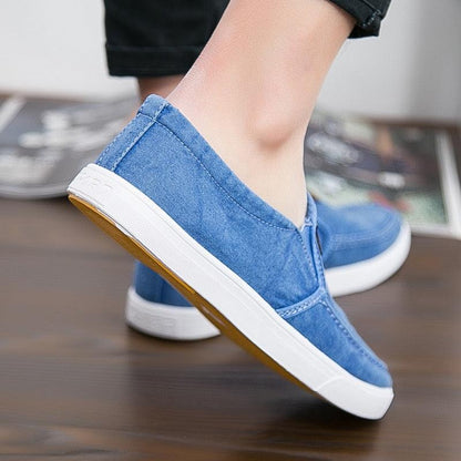 Chaussures décontractées respirantes en toile et Denim pour hommes - Jappy Confort Orthopédique