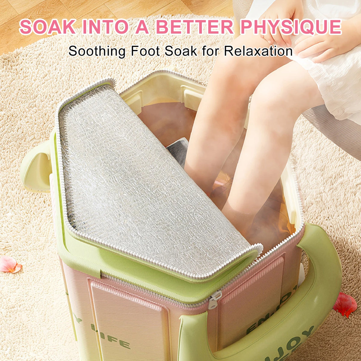 Bain de pied - Bassin pliable portable pour pédicure à domicile – vue produit 4
