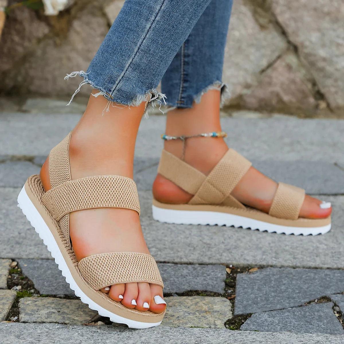 Sandales orthopédique femme semelles souples Confort Orthopédique