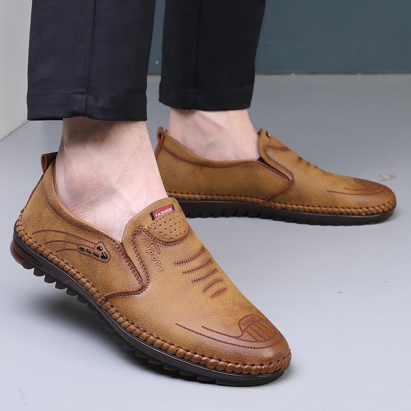 Chaussures en cuir faites à la main pour hommes - Geld Confort Orthopédique