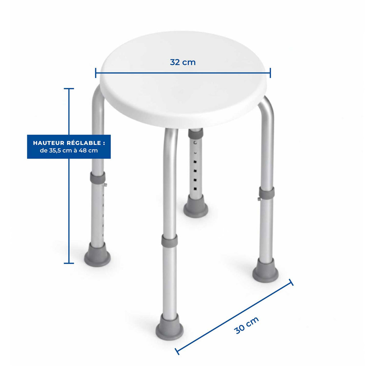 Tabouret de Douche Circulaire - Image 5