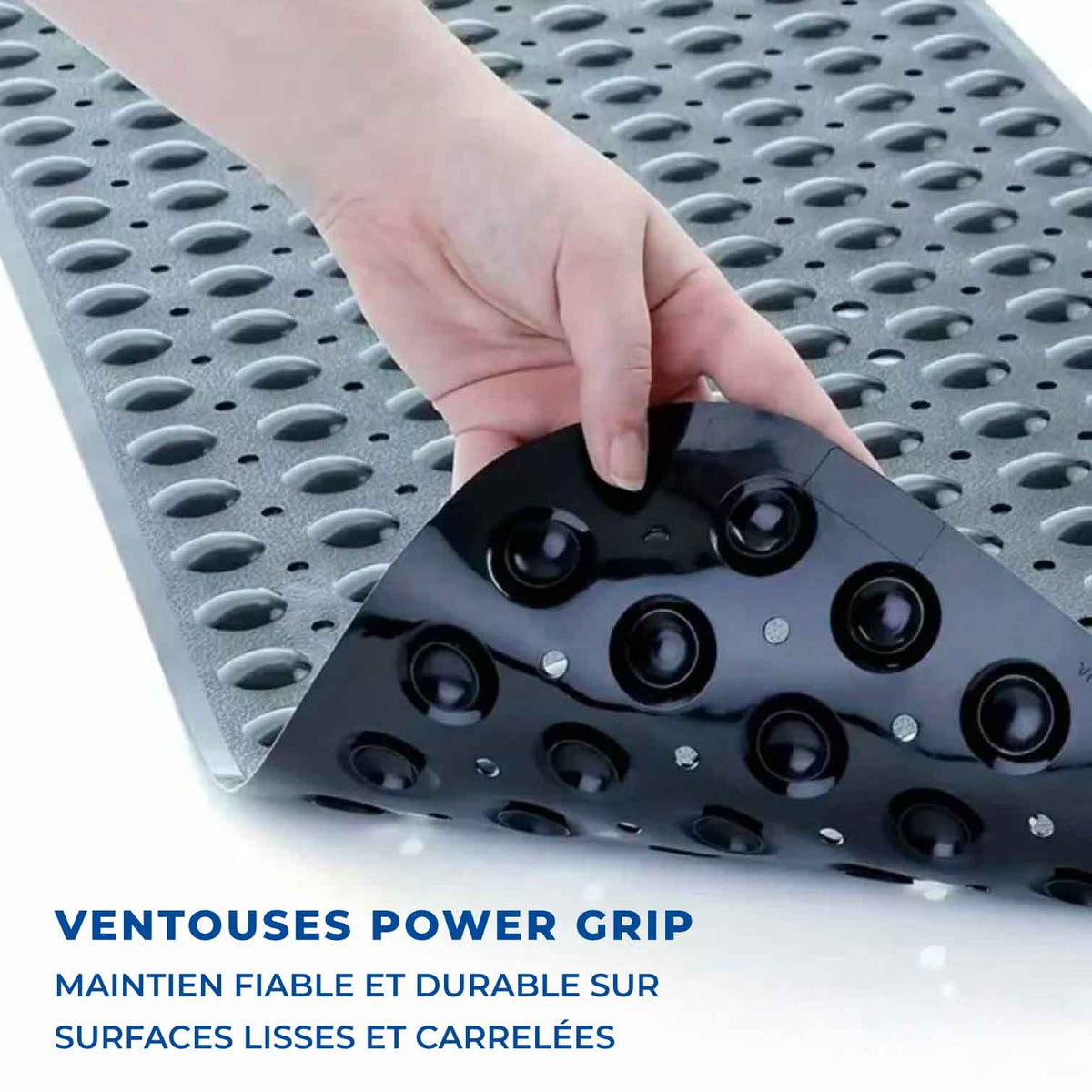 Tapis de Bain Antidérapant - Noir / 38cm X 70cm