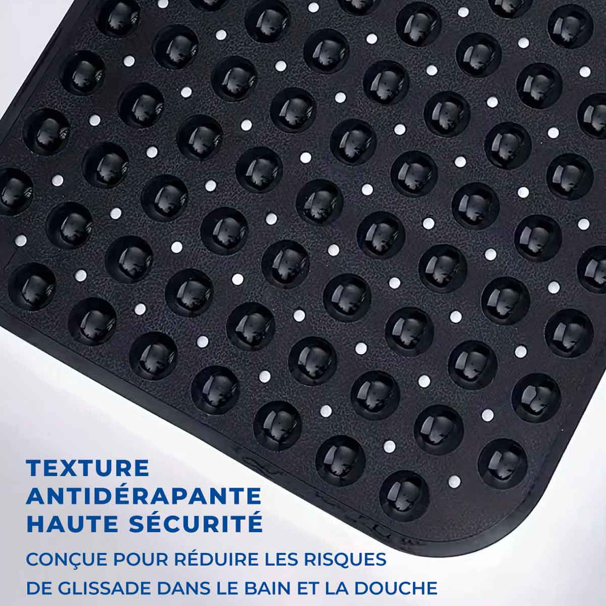 Tapis de Bain Antidérapant - Blanc / 40cm x 100cm