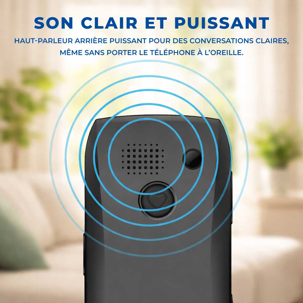 Téléphone Portable Senior Simplifié - SOS et Touches XXL - Image 5