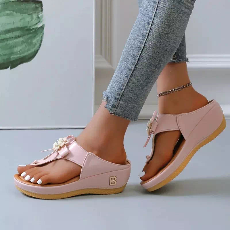 Tongs orthopédiques femmes modernes et élégantes - 37 / Gold