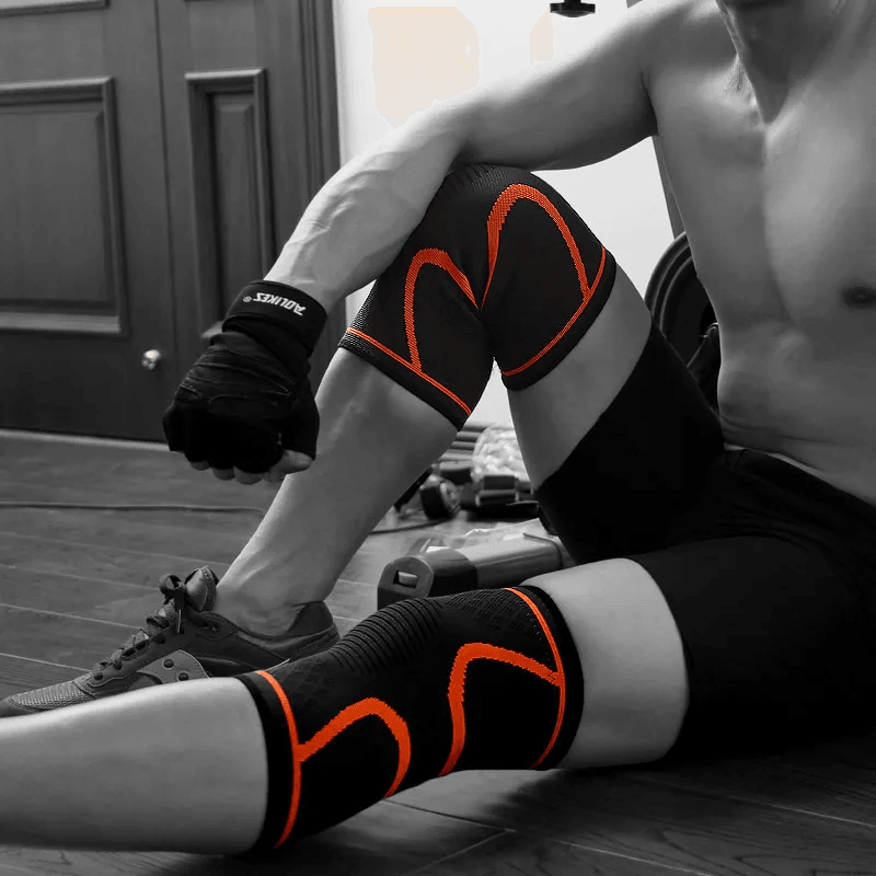 Orthèse genou orange - Confort Orthopédique