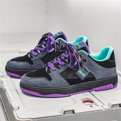 Chaussures Orthopédiques de skate basses avec lacets contrastés pour femmes - Ryler - Confort Orthopédique