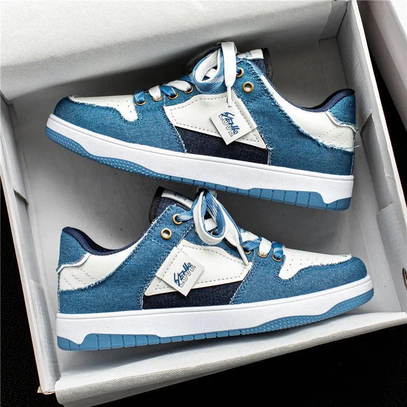Chaussures Orthopédiques de skate basses avec lacets contrastés pour femmes - Ryler - Confort Orthopédique