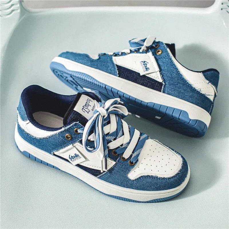 Chaussures Orthopédiques de skate basses avec lacets contrastés pour femmes - Ryler - Confort Orthopédique