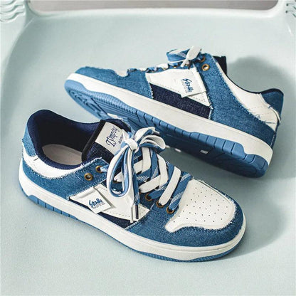 Chaussures Orthopédiques de skate basses avec lacets contrastés pour femmes - Ryler - Confort Orthopédique
