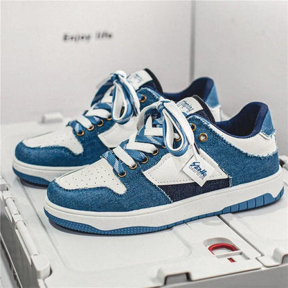 Chaussures Orthopédiques de skate basses avec lacets contrastés pour femmes - Ryler - Confort Orthopédique