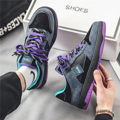 Chaussures Orthopédiques de skate basses avec lacets contrastés pour femmes - Ryler - Confort Orthopédique