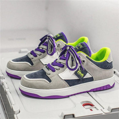 Chaussures Orthopédiques de skate basses avec lacets contrastés pour femmes - Ryler - Confort Orthopédique