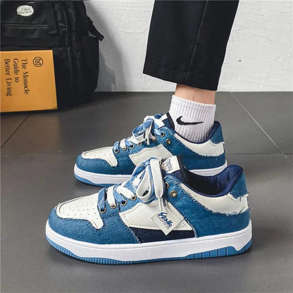 Chaussures Orthopédiques de skate basses avec lacets contrastés pour femmes - Ryler - Confort Orthopédique