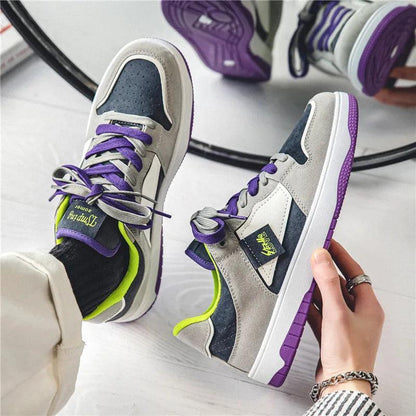 Chaussures Orthopédiques de skate basses avec lacets contrastés pour femmes - Ryler - Confort Orthopédique
