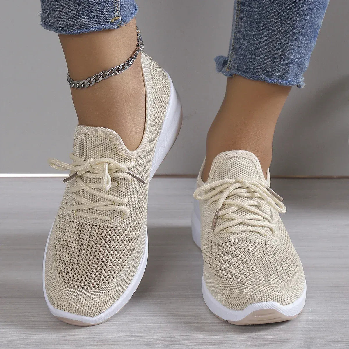 Basket Orthopédique Femme Confortable Et Respirante - Beige / 38