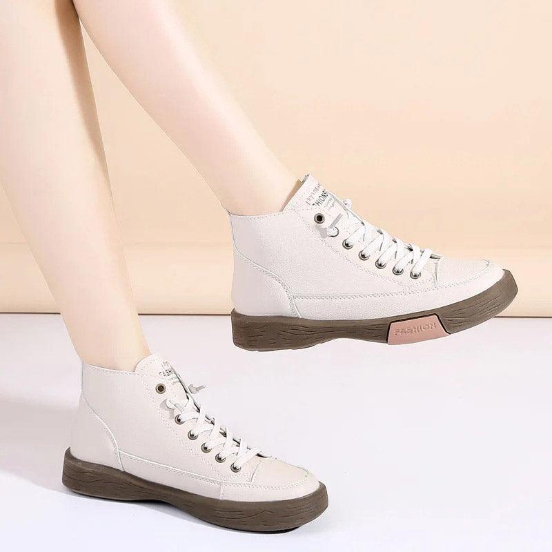 basket taupe femme - Confort Orthopédique