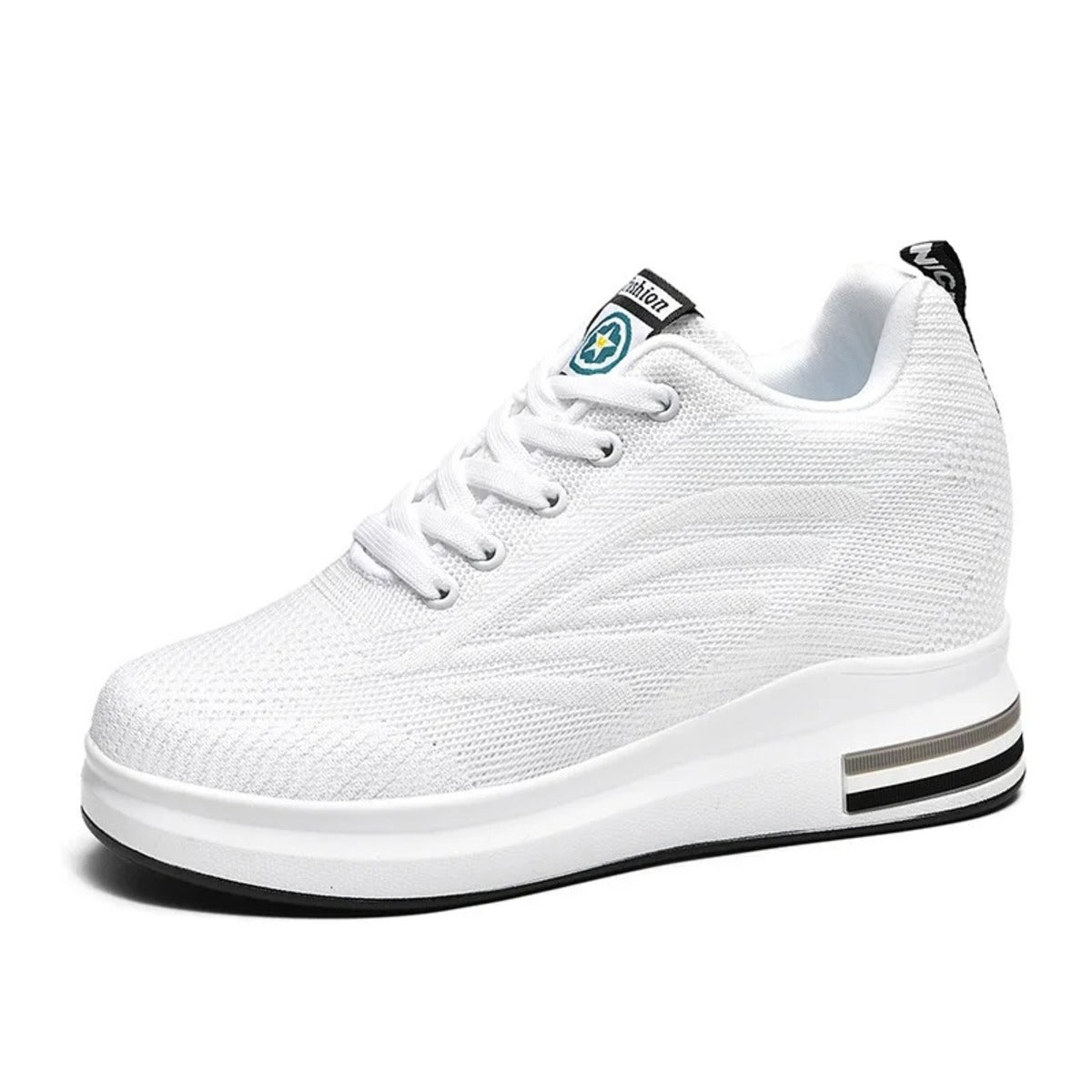 Basket femme avec talon - 34 / Blanc
