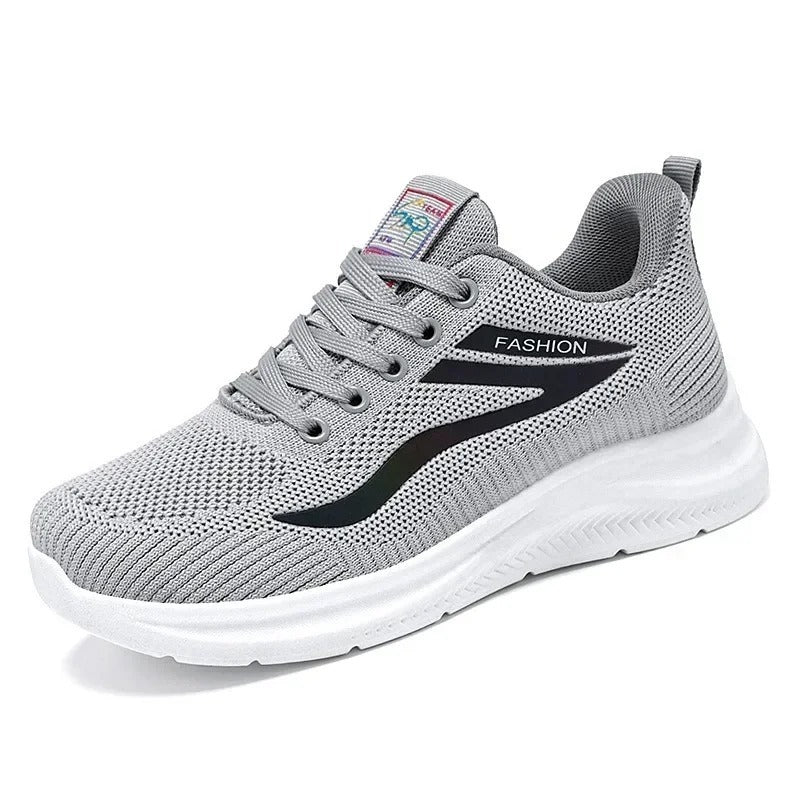 Baskets légères pour femme adaptées aux pieds larges - 36 / Silver