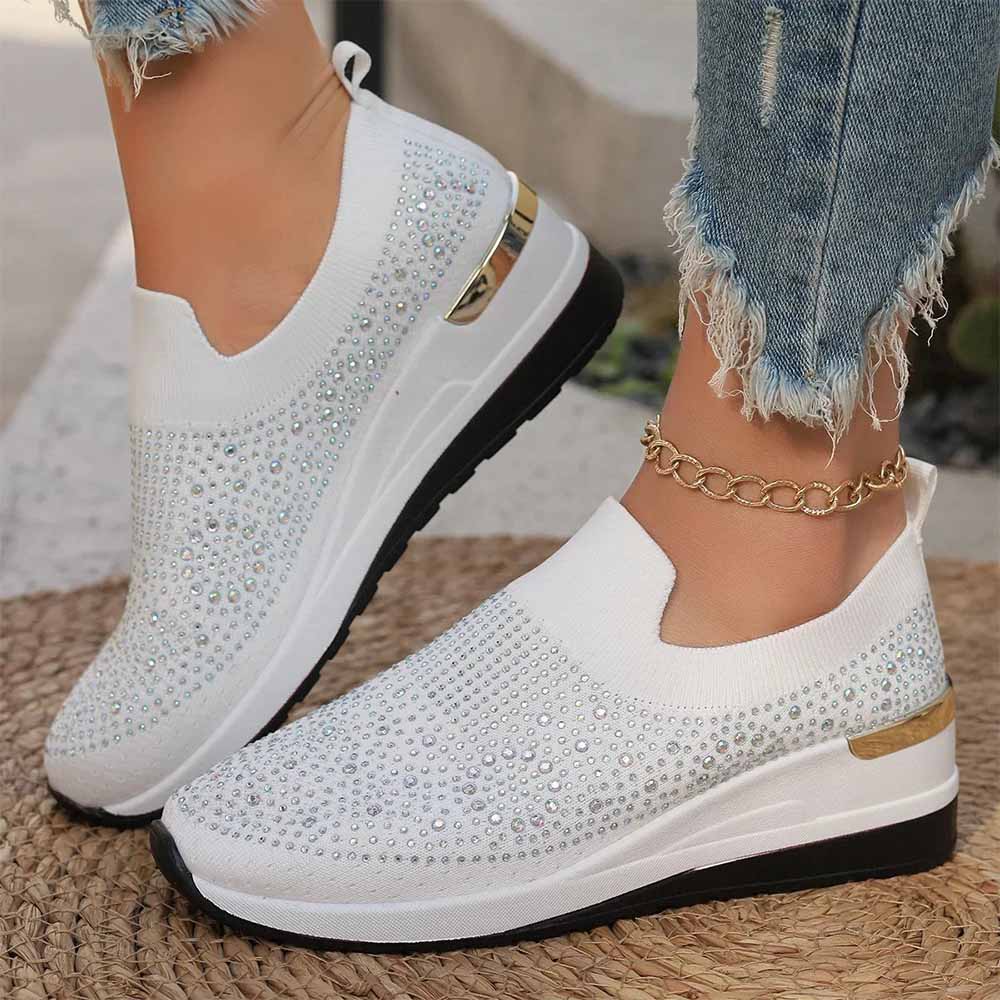 Basket orange fluo femme - 37 / Blanc
