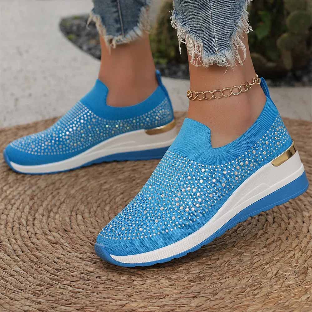 Basket orange fluo femme - 37 / Bleu ciel