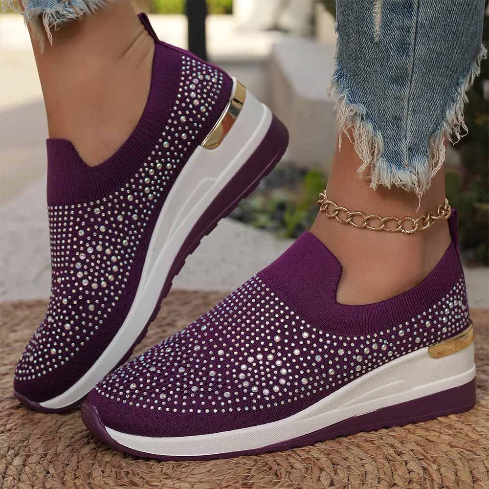 Basket orange fluo femme - 37 / Violet