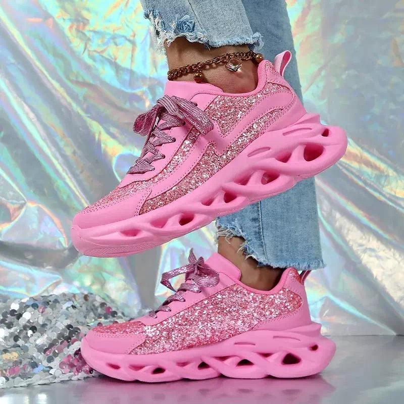 Basket rose pour femmes - Confort Orthopédique
