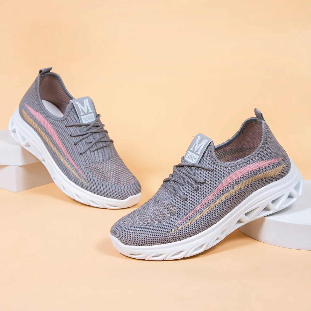 Baskets Orthopédiques à Maille Respirante pour Femme - 38