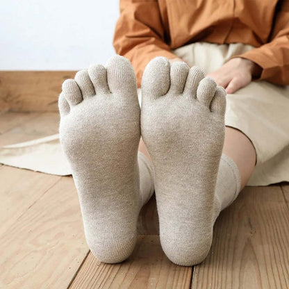 Chaussettes orthopédiques à doigts de pied - 35 / Gris clair