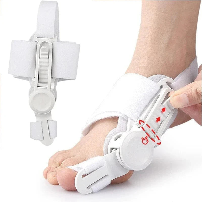 Chaussette Orthopédique Homme Ajusteur Pouce de Pied - Blanc