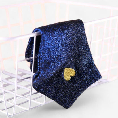 Chaussettes coeur - 34 / Bleu marine