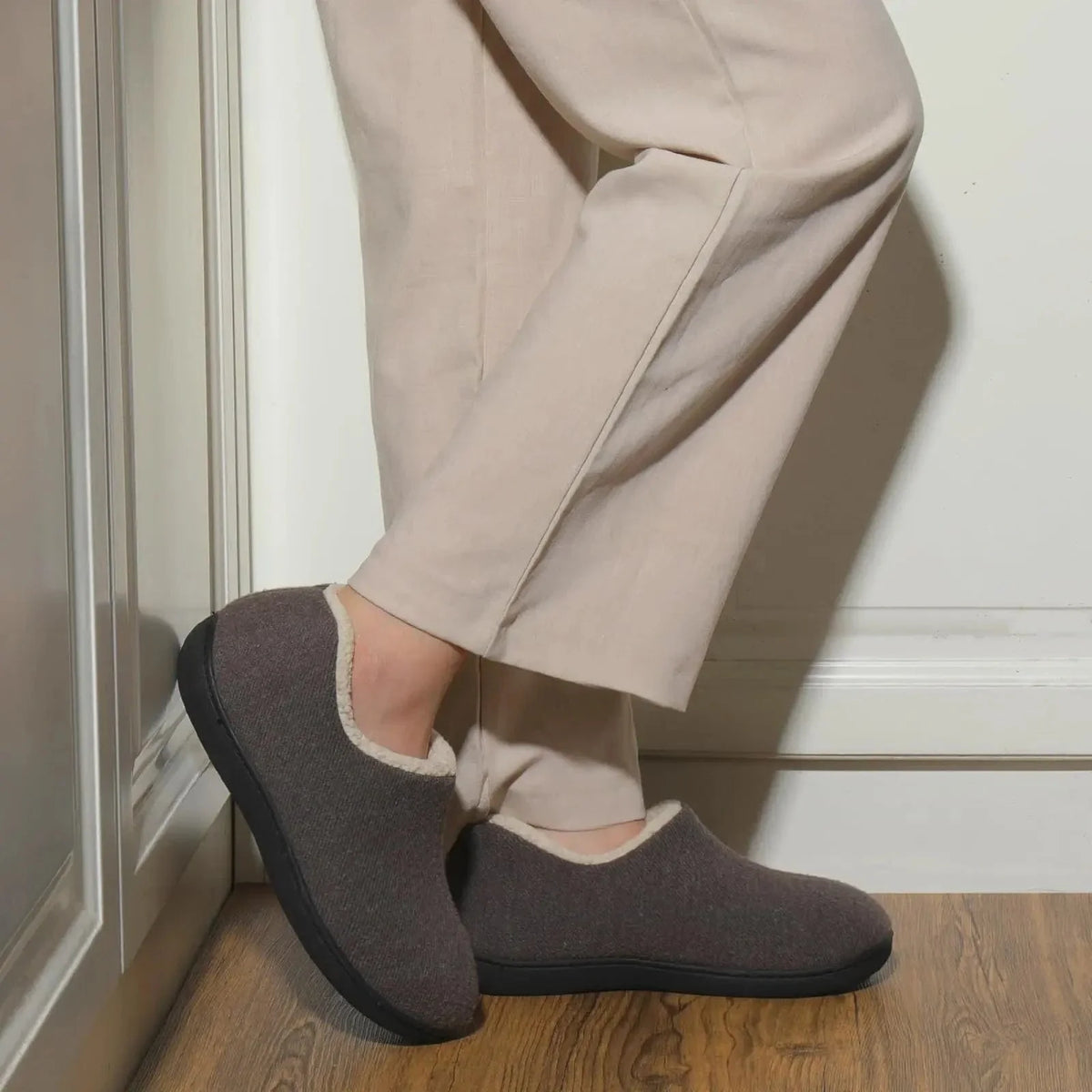 Chausson Orthopédique Femme Design et Chaud pour l’Hiver - Gris / 38
