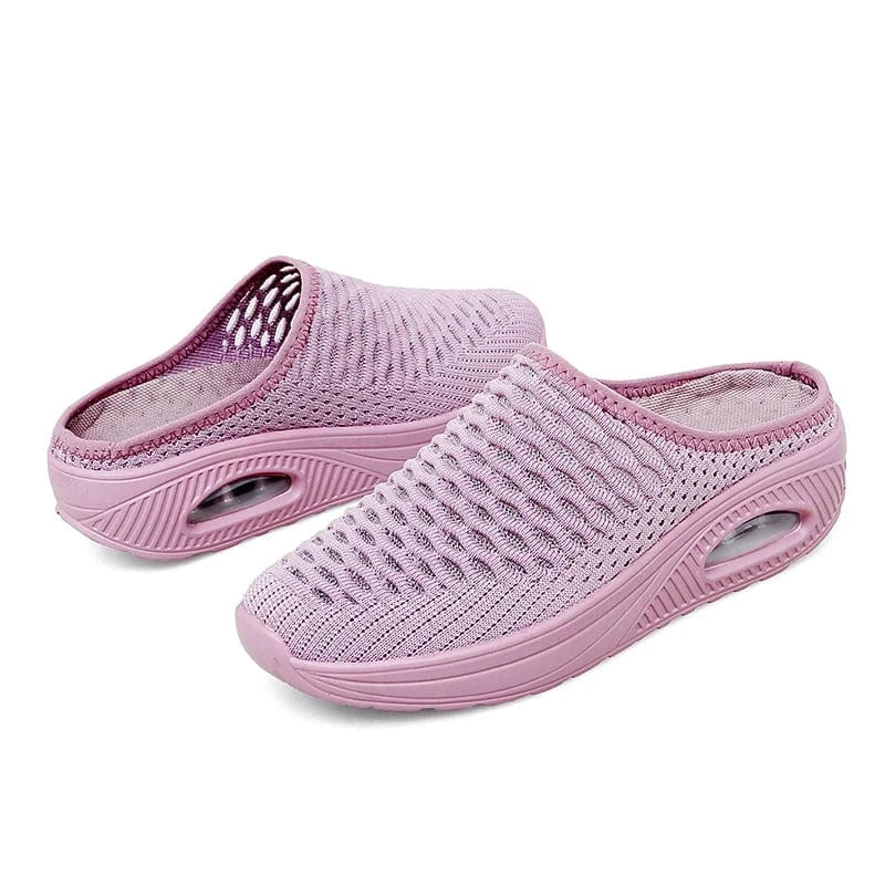 Chausson Orthopédiques à Coussin dAir Semelles Compensées - Rose / 41