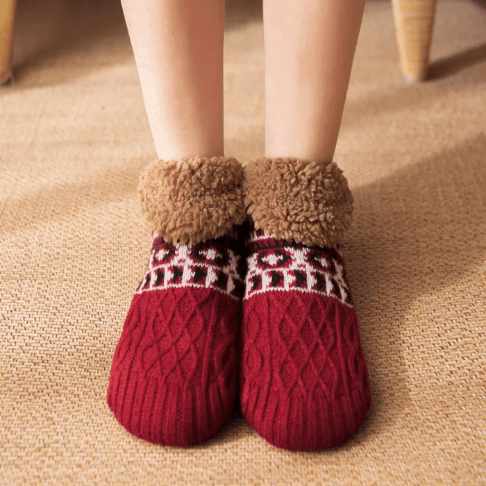 CHAUSSONS ORTHOPÉDIQUES FEMME AVEC DÉCORATION - Confort Orthopédique