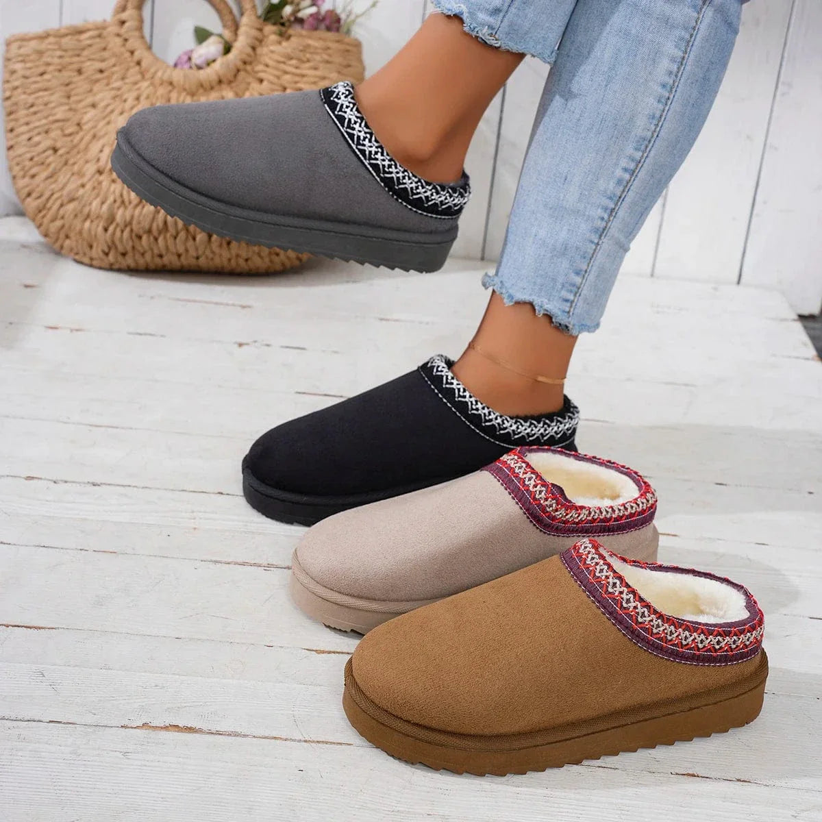 Chaussons Orthopédique à Semelle Compensée - Orange / 36